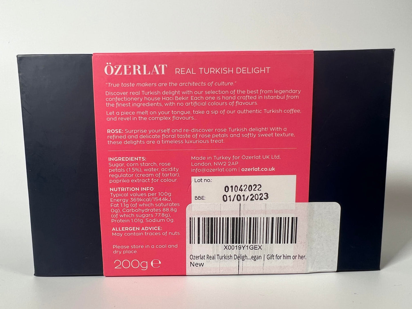 OZERLAT Real Turkish Delight With Rose