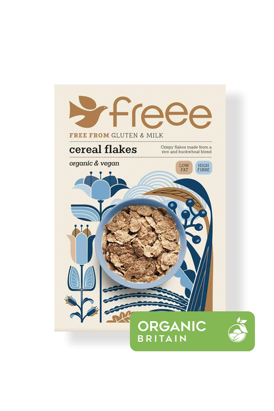 FREEE Cereal Flakes Free From Gluten & Milk Organic & Vegan Low Fat High Fibre