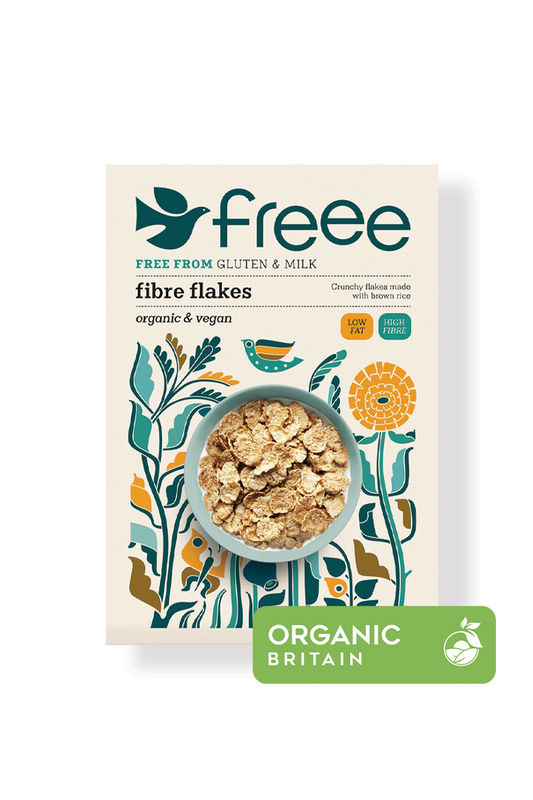 FREEE Fibre Flakes Free From Gluten & Milk Organic & Vegan Low Fat High Fibre