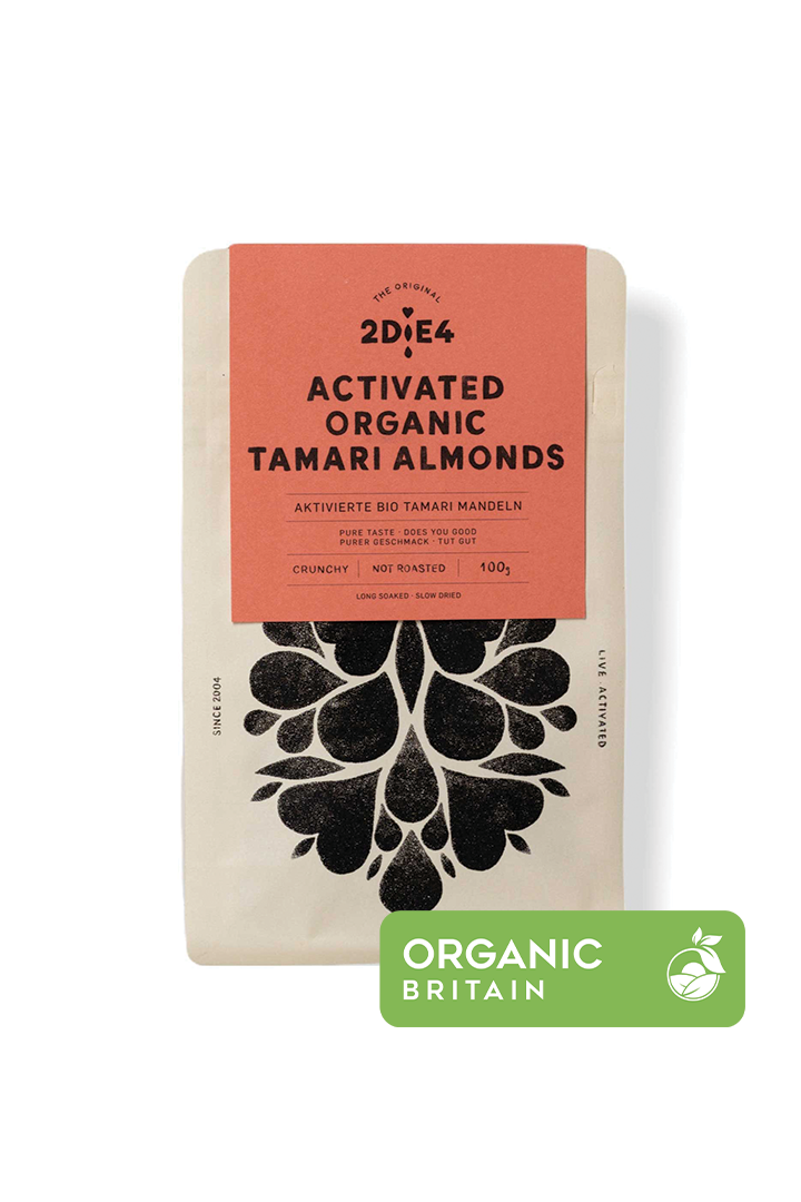 2die4 Activated Tamari Almonds 100g