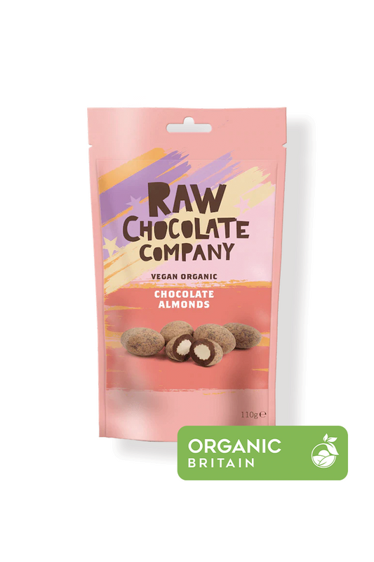 Raw Chocolate Company Chocolate Almonds 110g Vegan  Natural Organic Gluten Free