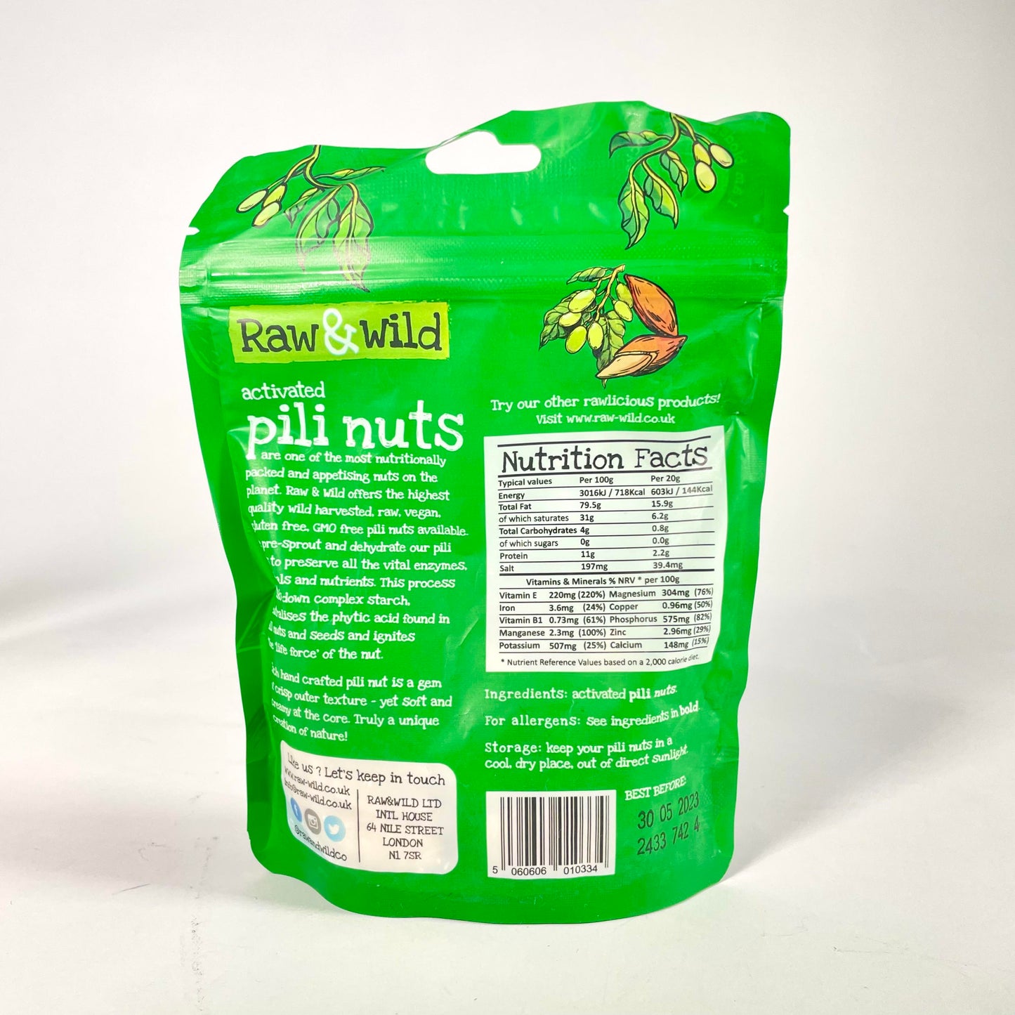 RAW & WILD Activated Pili Nuts - Original