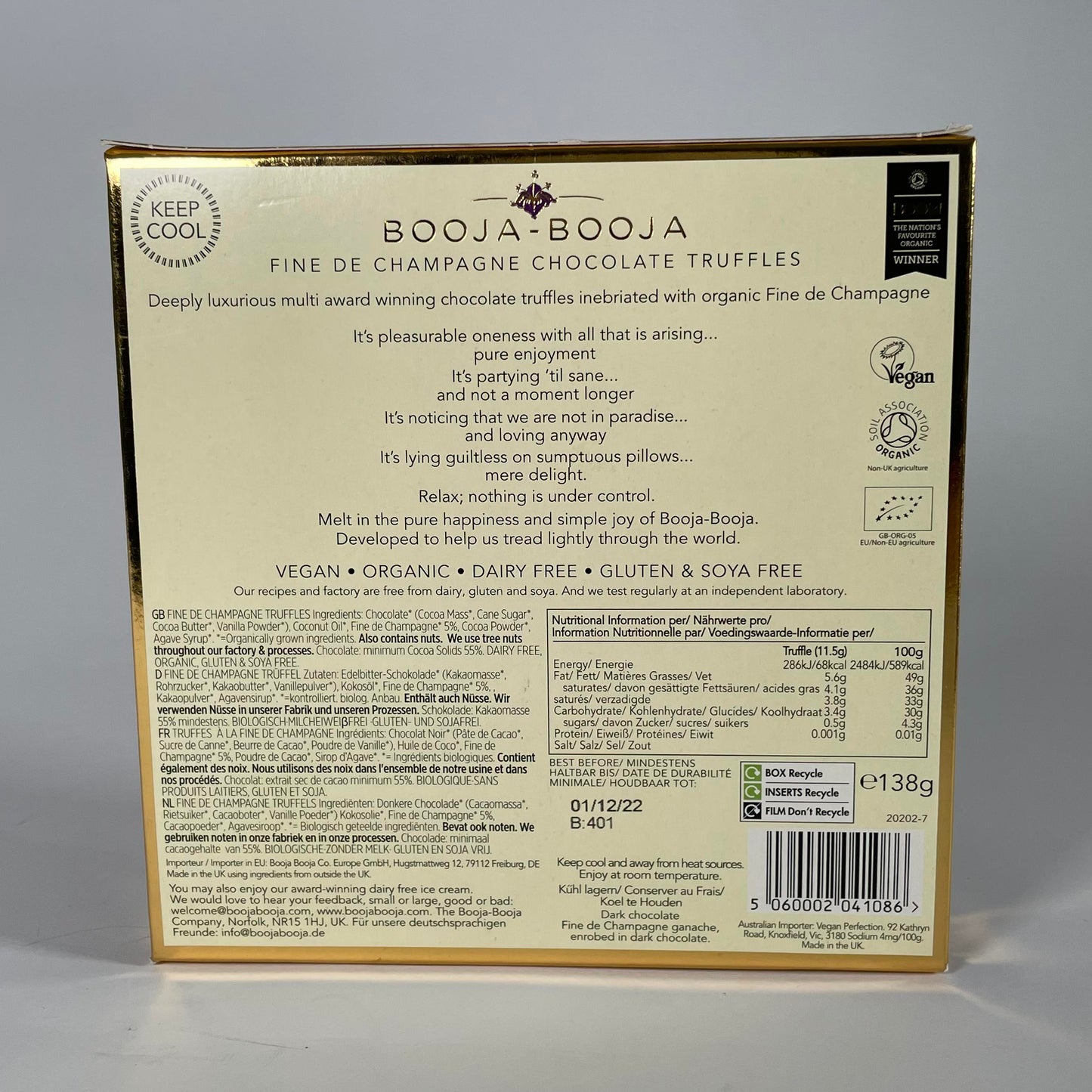 Booja Booja Dairy Free Gourmet Selection