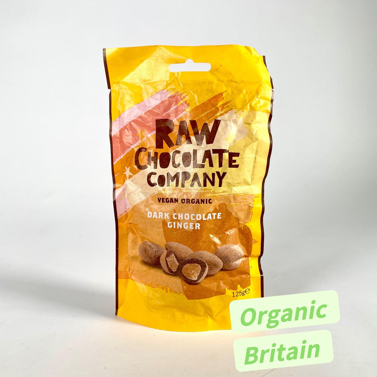 Raw Chocolate Company Organic Chocolate Ginger 125g Vegan Natural Organic Gluten Free