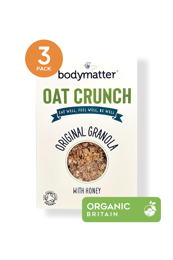 Bodymatter Organic Oat Crunchy Original Cereal 500g x 3