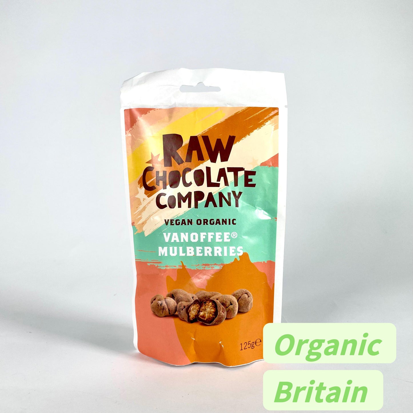 Raw Chocolate Company Organic Chocolate Vanoffee Mulberries Chocolate 125g Vegan Natural Organic Gluten Free