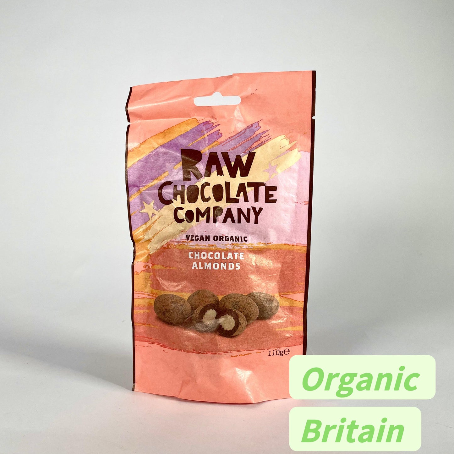 Raw Chocolate Company Chocolate Almonds 110g Vegan  Natural Organic Gluten Free